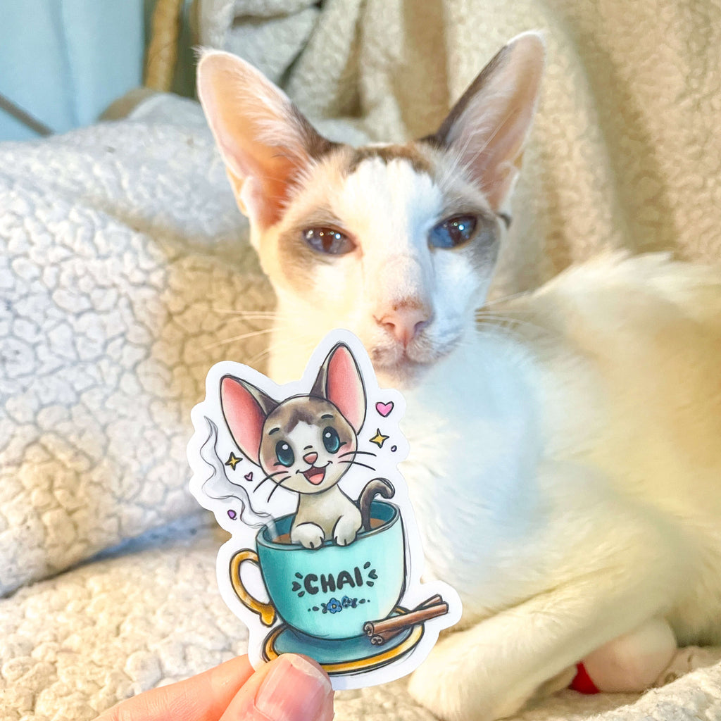 Kitty Chai Vinyl Sticker