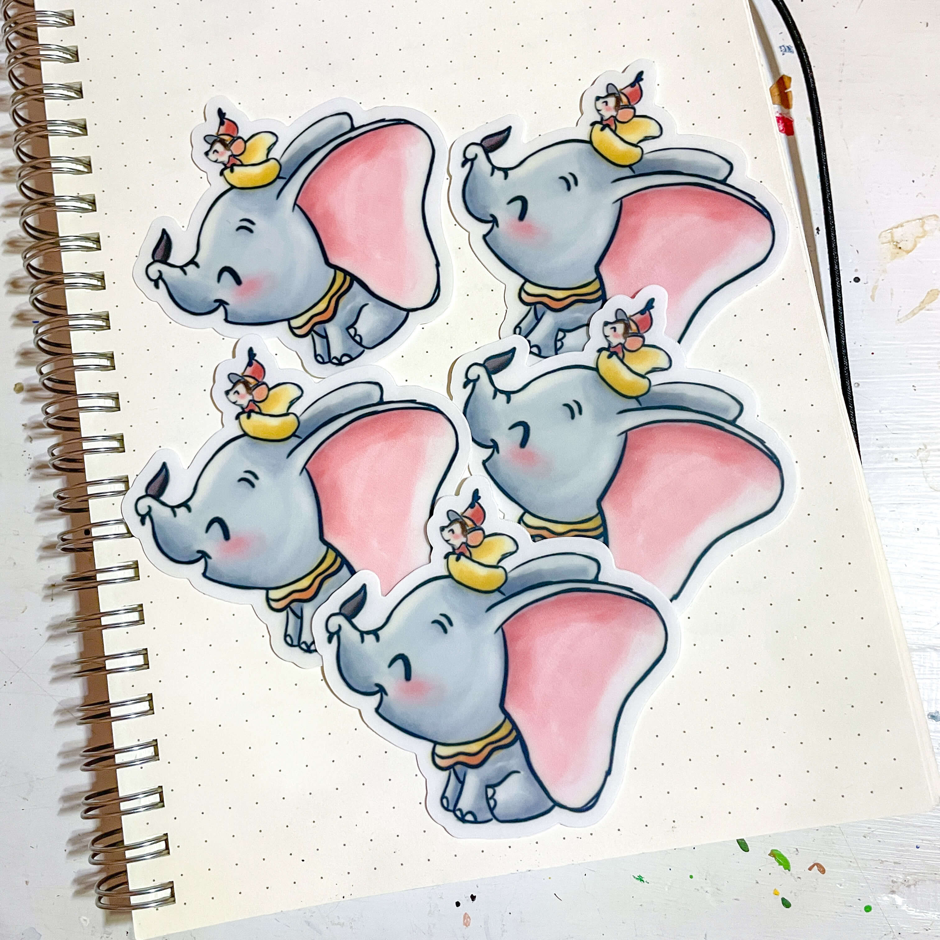 The Flying Elephant Sticker