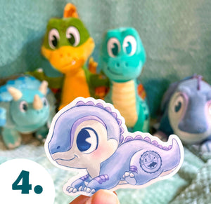 Dinoland Cuties Vinyl Stickers